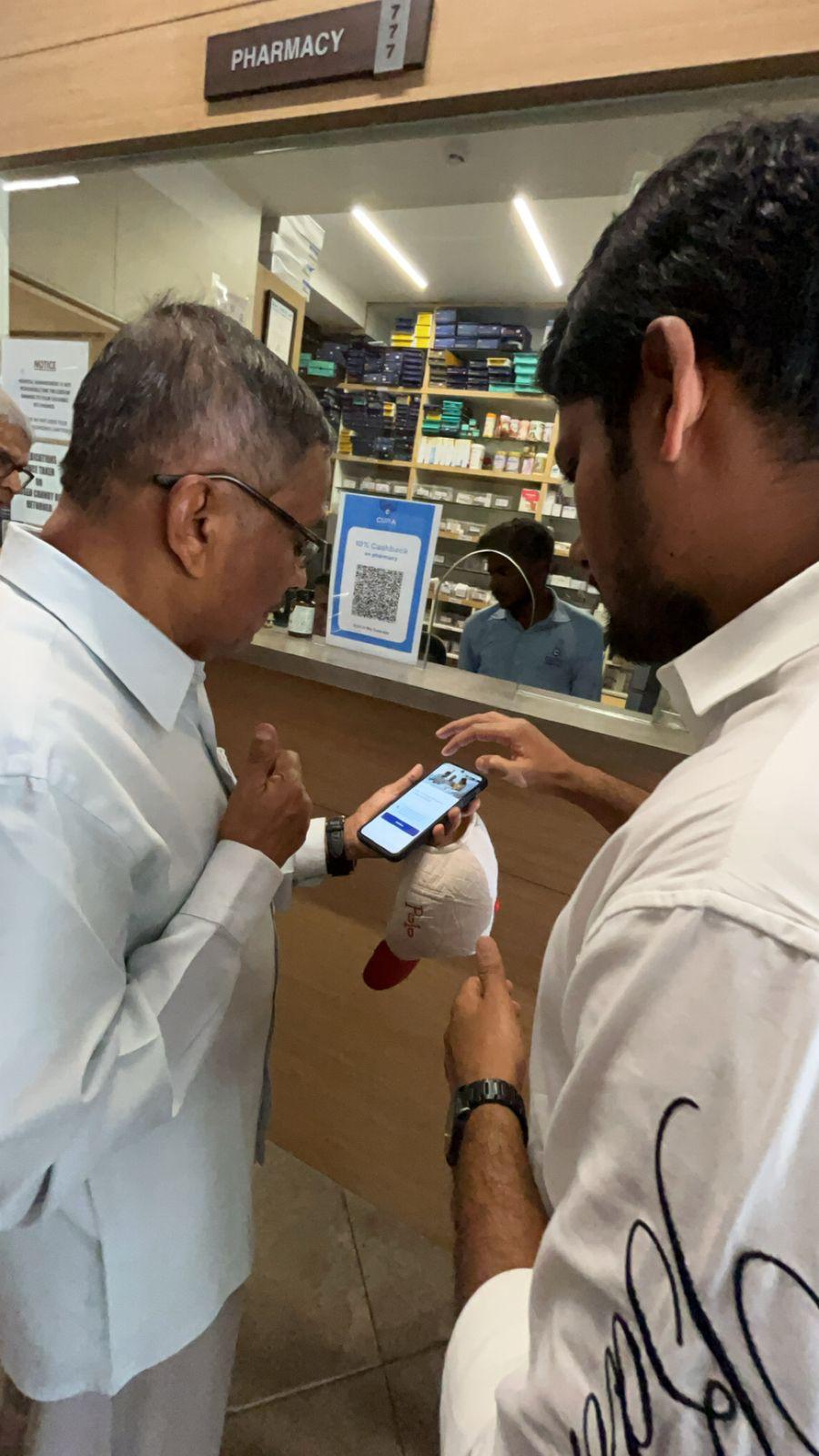 A render of three white cylindrical columns, against a warm creme background
